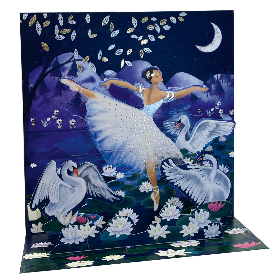 Large Pop-Up Swan Lake